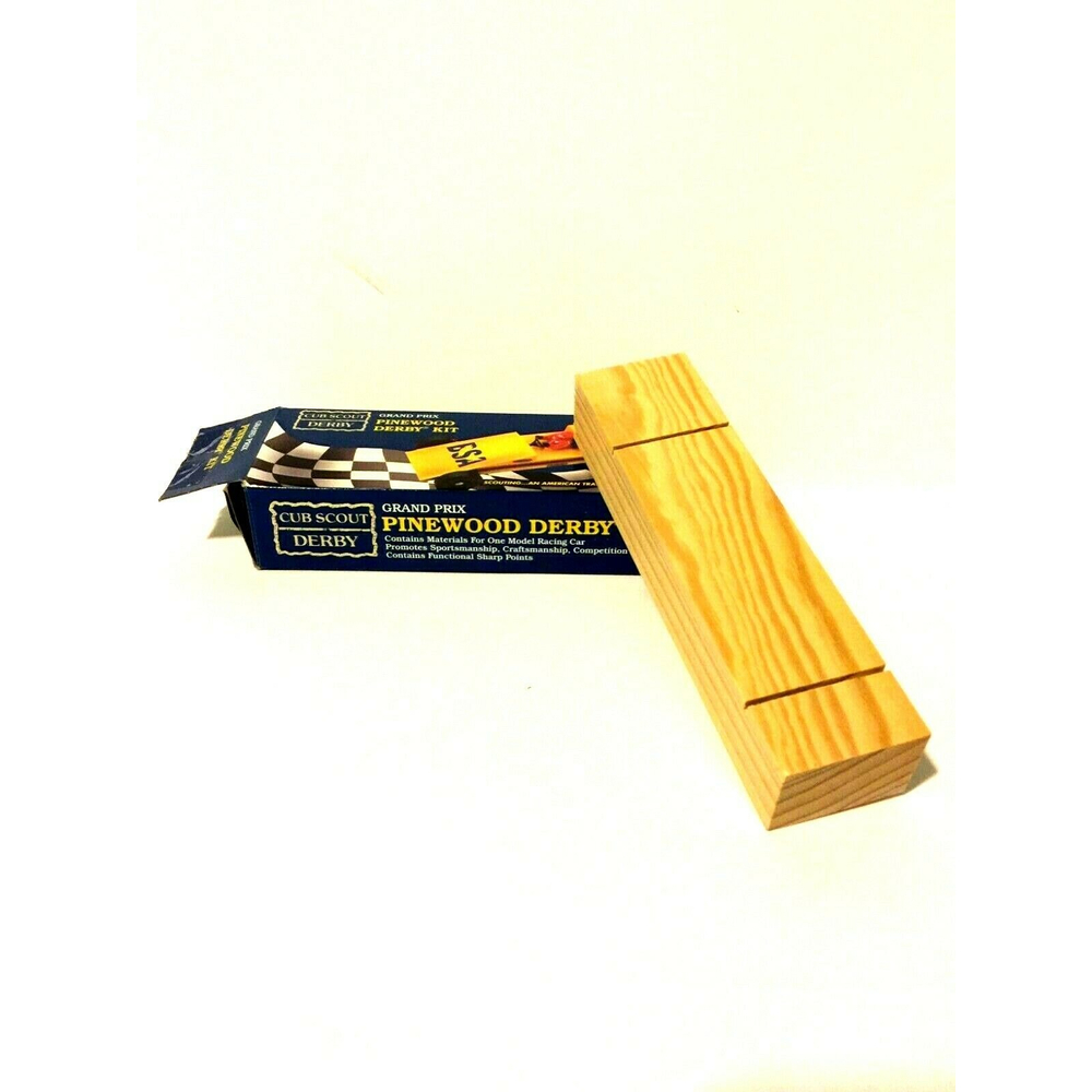 Cub Scout Grand Prix Pinewood Derby Model Racing Car Block Only Replacement Car